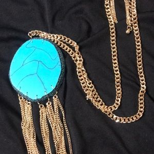 NWT Bohemian Turquoise Necklace & Earrings